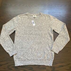 Old Navy Grey Marl Heather XXL 18 long sleeve  knit sweater NWT NEW Giftable